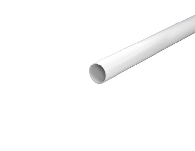 1.25" White Round Steel Tube 1-1/4" OD Round Steel Tube Pre-Finished Gloss White Powder Coated