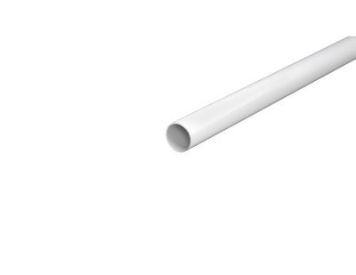 1" White Round Steel Tube 1 in OD Round Steel Tube Pre-Finished Gloss White Powder Coated