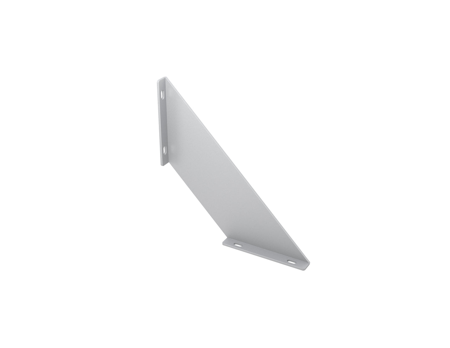 Steel Reinforcement Bracket with returns, adds tremendous strength, steel reinforcement bracket ideal for 1" Square tubing system or use with other displays, Silver