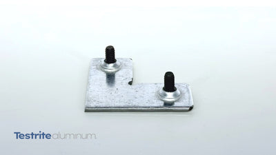 CHAR90LCS Bottom view shown with counterform and screws installed