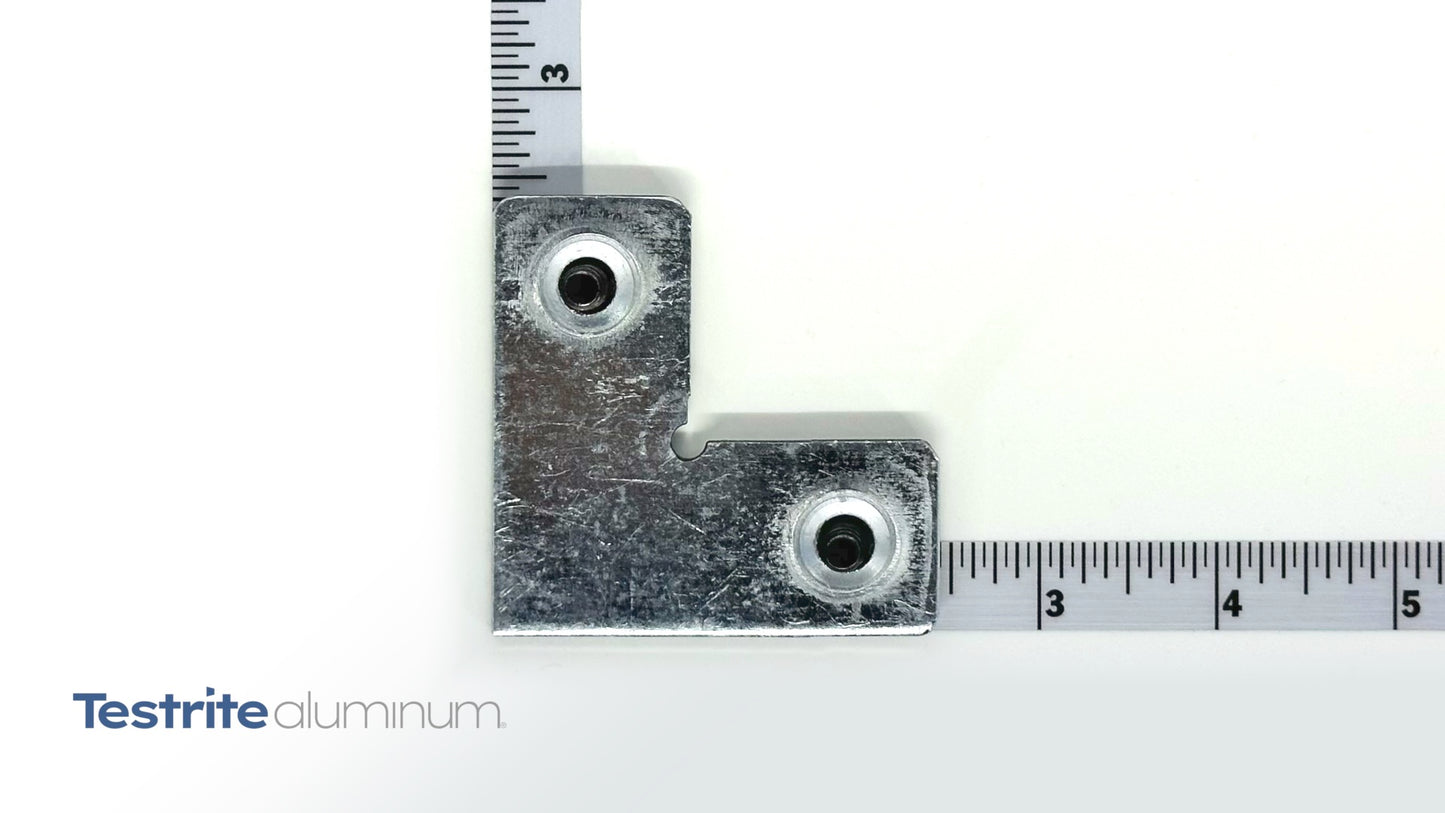 CHAR90LCS Corner bracket shown with counterform no screws shown