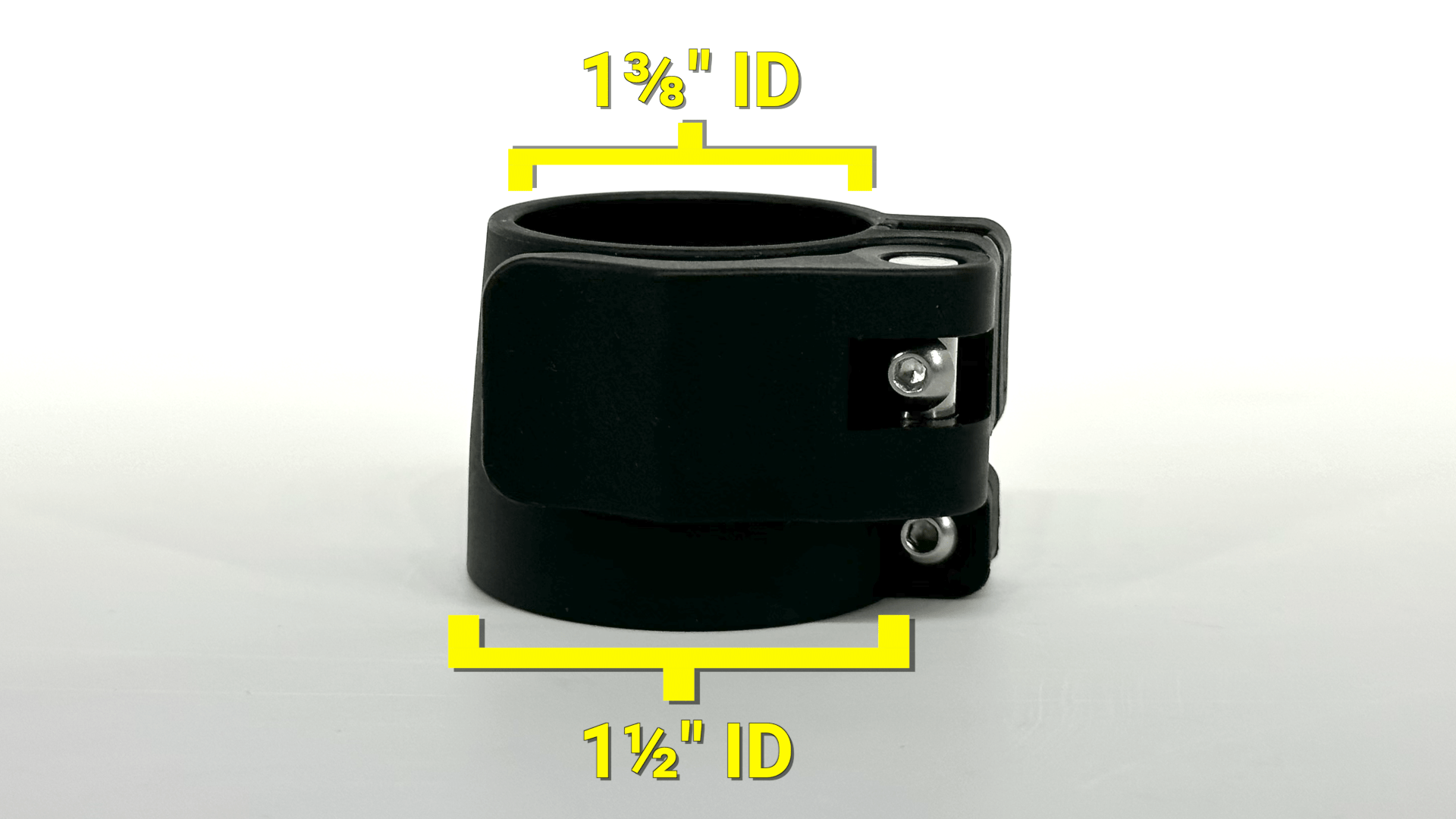 Telescopic tubing clamp 1-1/2" to 1-3/8", 1.5" to 1.375" telescopic tubing flip clamp lock