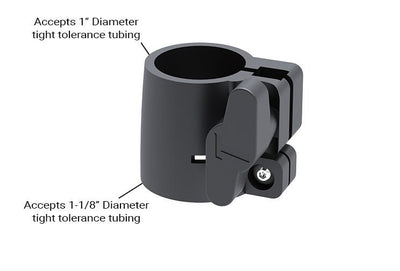 B Lock Telescopic Tubing Clamp for 1" to 1-1/8" OD tubing, 1" to 1.125"