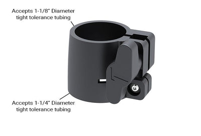 B Lock Telescopic Tubing Clamp for 1-1/8" to 1-1/4" OD tubing, 1.125" to 1.25"