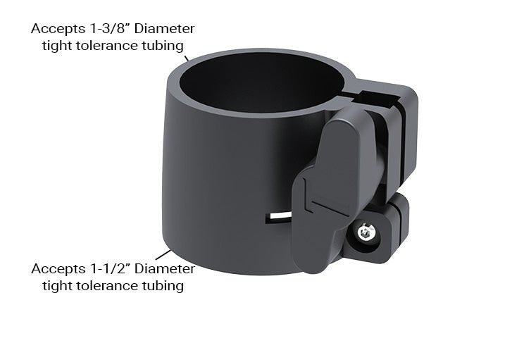 B Lock Telescopic Tubing Clamp for 1-3/8" to 1-1/2" OD tubing, 1.375" to 1.5"