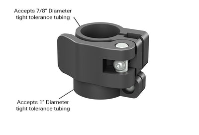 Telescopic tubing clamp 1" to 7/8", 1in to 0.875" telescopic tubing flip clamp lock tubing clamp