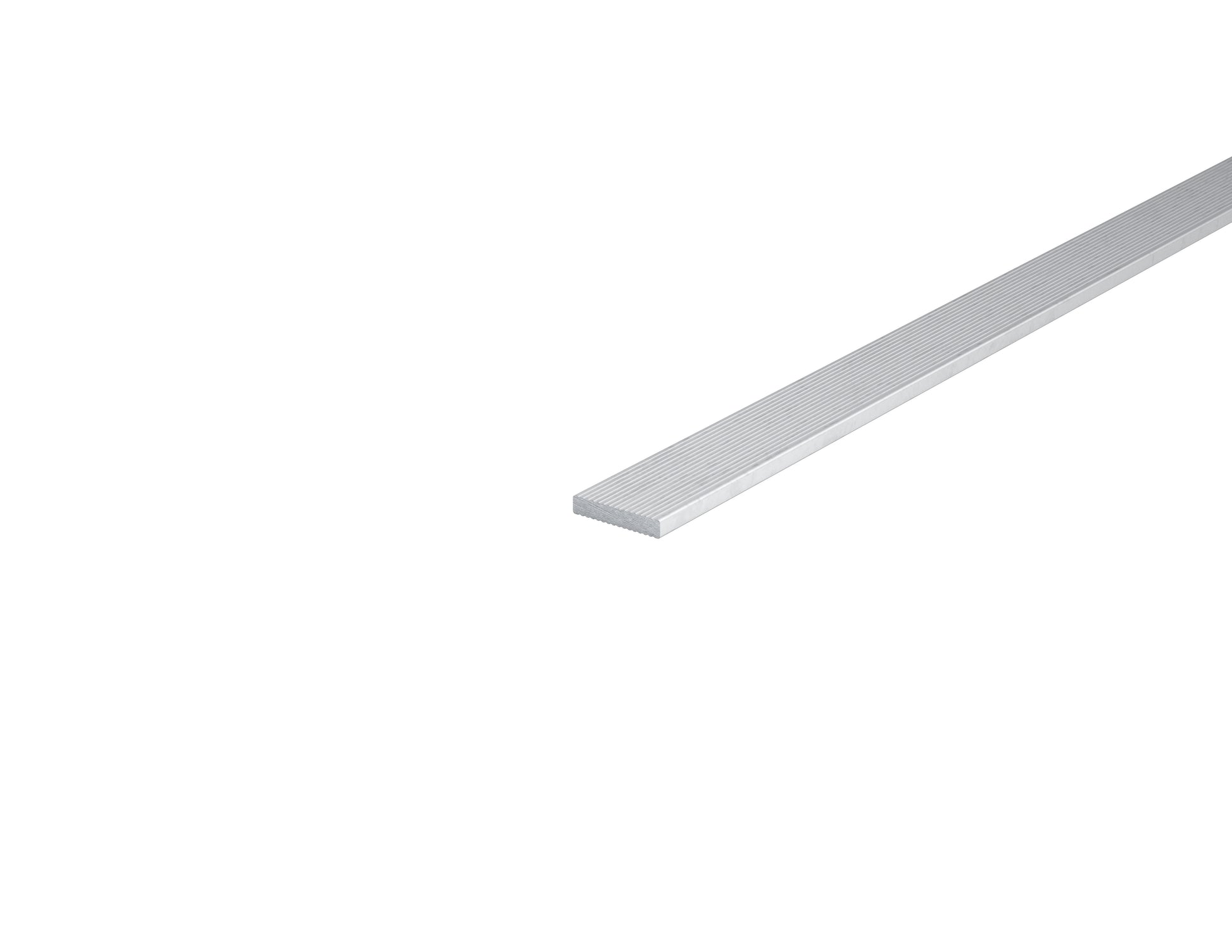 1" x 3/16" Aluminum Bar Solid Fluted 1" x .1875" Aluminum Rectangle Solid