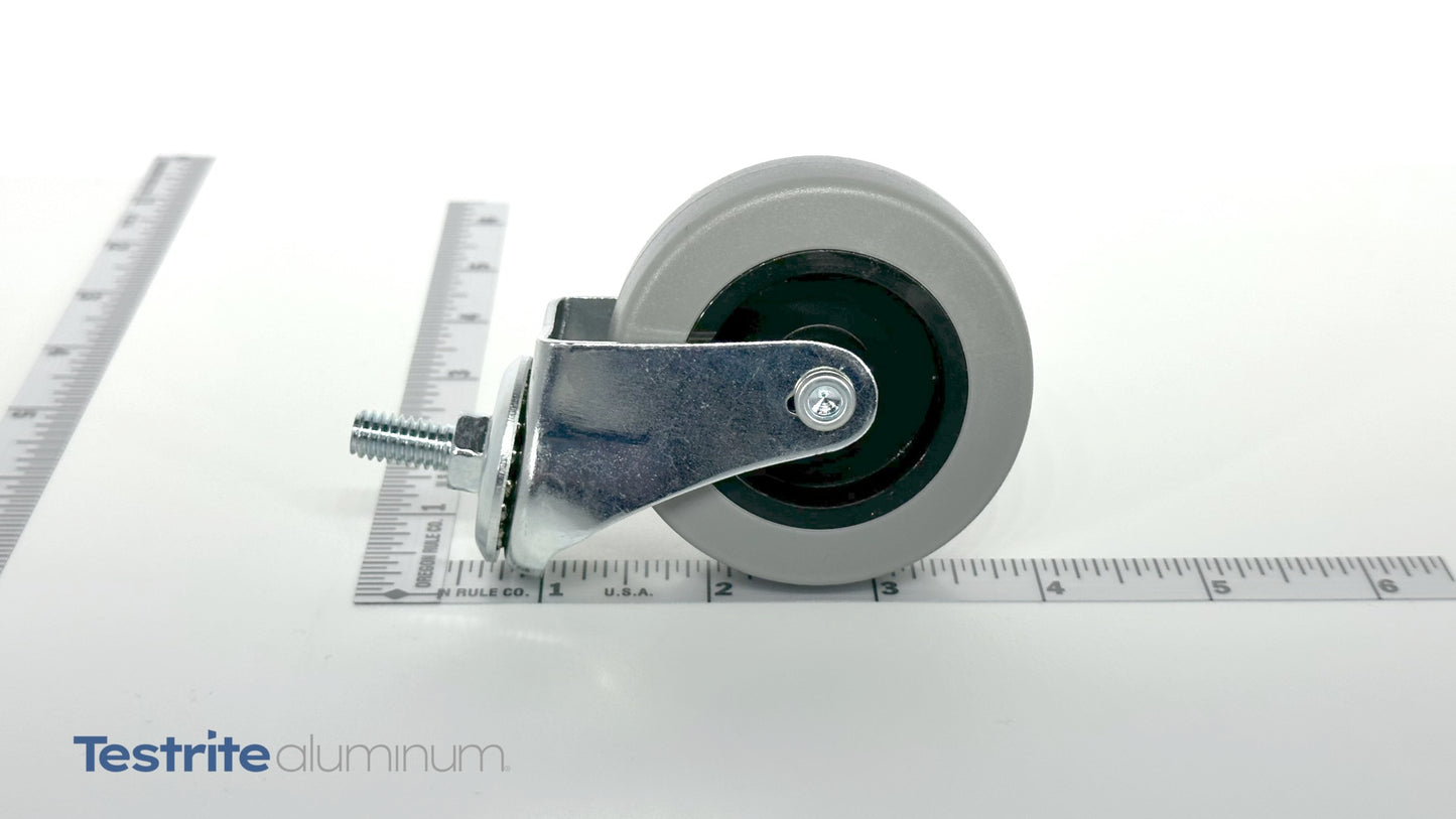 Scaled swivel ball bearing caster