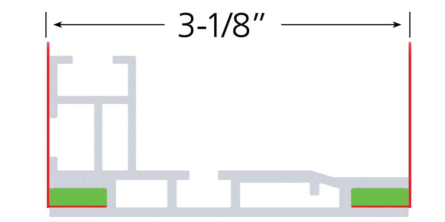 Designed to accept SEG graphic with 3MM x 12MM keder in front, and reflective backer in rear