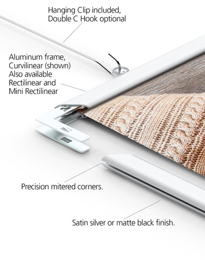 Illustration of how C-102 corner brackets are used