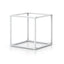 Assembled aluminum tubing cube with plastic corners which you can buy as parts