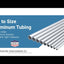 Cut to size aluminum tubing video for buying aluminum tubing cut to size