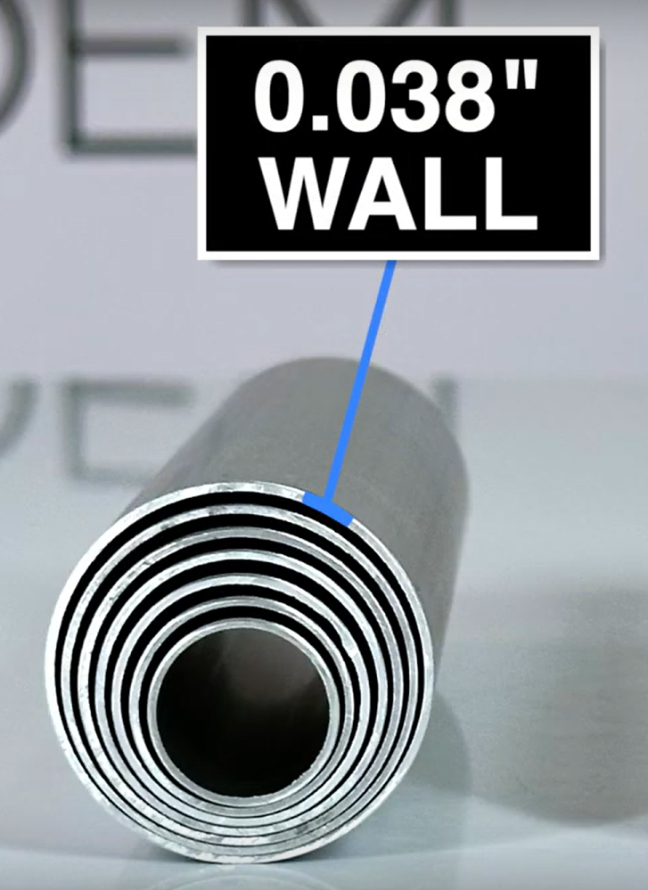 Why thin wall aluminum tubing?