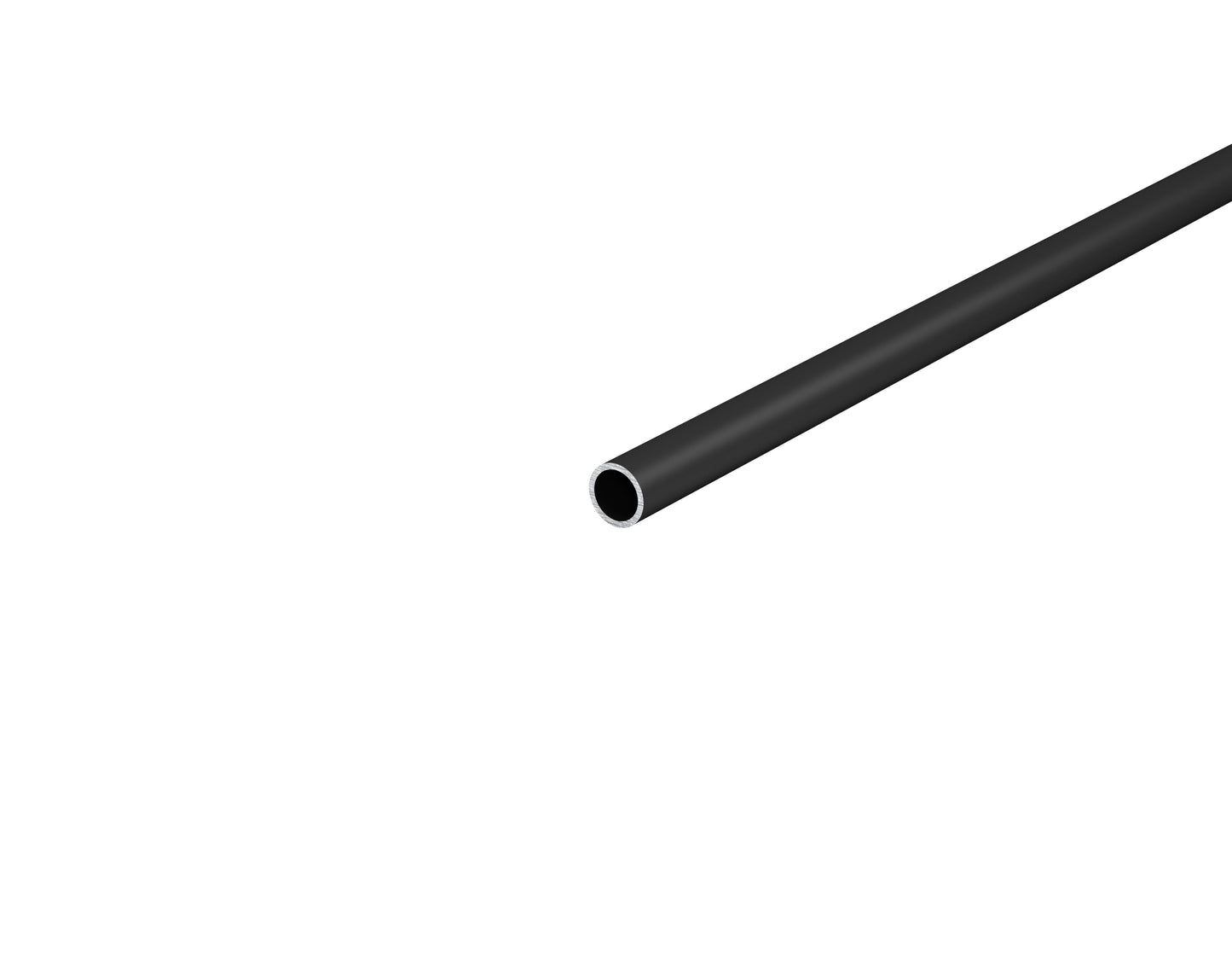 .625" Black Square Steel Tube 5/8 in Square Steel Tube Pre-Finished Black Powder Coated Matte Black, .625 x .625 x .062" Wall