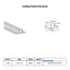 Ceiling track Specification Sheet