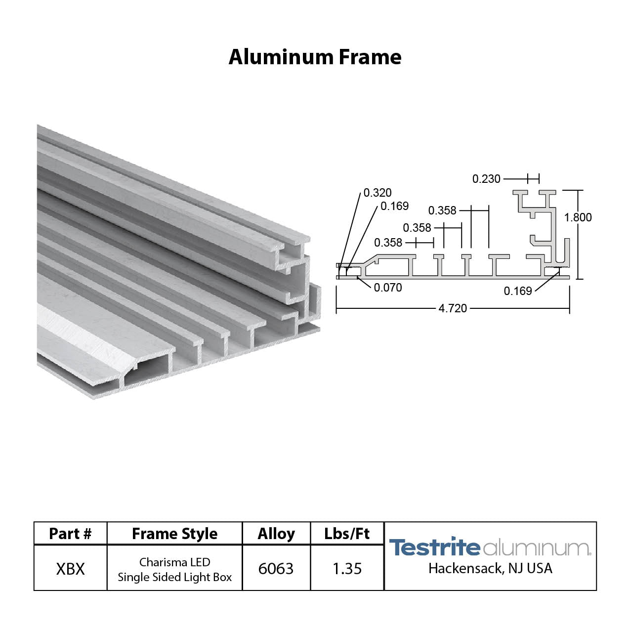 Spec Sheet Single Sided SEG LEG