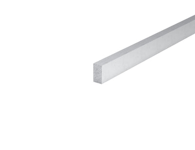 Approximately 5/8" x 1-3/16" Aluminum Bar Solid Fluted 0.625" x 1.1875" Aluminum Rectangle Solid