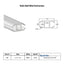 Halo Rail Mini Extrusion Spec Card Aluminum Awning Rail Mini Aluminum Oval Extrusion
