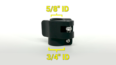Telescopic tubing clamp 3/4" to 5/8", 0.75" to 0.625" telescopic tubing flip clamp lock