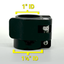 Telescopic tubing clamp 1-1/8" to 1", 1.125" to 1" telescopic tubing flip clamp lock