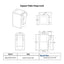 Specification Sheet for Square telescopic tubing lock 3/4" to 7/8" square 0.75" to 0.875" square telescopic tubing lock plastic 