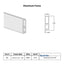 Monster Load Side extrusion, monster half extrusion, roughly 3/8" x 1-1/4" aluminum rectangle extrusion, .375" x 1.25" Aluminum rectangle extrusion