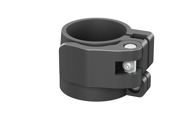 L Lock Telescopic tubing lock clamps 1-3/8" tube inside tube in a 1-1/2" outer tube, stainless hardware, L Lever Lock, round tubing clamp adjustable 1.5" to 1.375"