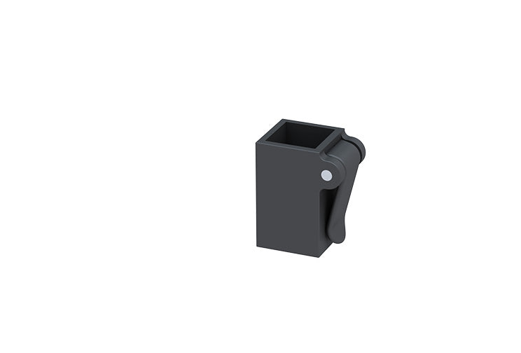 Square telescopic tubing lock 7/8" to 1" square 0.875" to 1" square telescopic tubing lock plastic 