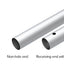 1-1/4" Aluminum tube with hole one end to accept swedge and spring button 1-1/4" aluminum tube