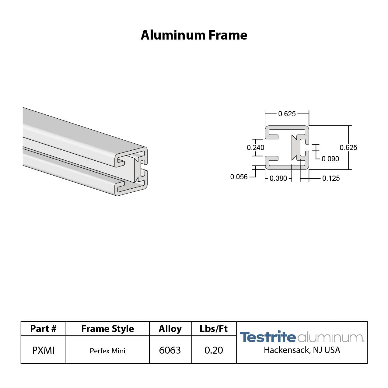 Perfex Mini Spec Card