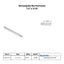 Aluminum Bar extrusion 1/2" x 3/16", roughly 0.5" x .1875" aluminum rectangle solid