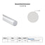 Specifcations sheet for 1-7/16" Aluminum Rod, 1.4375 Round Aluminum Rod Aluminum Round Bar Stock including weight per lbs