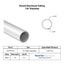 Specifications for 7/8" OD x .058" Wall Drawn Round Aluminum Tubing Telescopic, 0.875" OD x .058" wall round aluminum tube, designed to fit inside our 1" OD x .058" wall tube and to accept our 3/4" OD x .058" Wall tube inside of it, all telescoping compatible