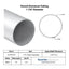 Specifications for 1-7/8" OD x .058" Wall Drawn Round Aluminum Tubing Telescopic, 1.875" OD x .058" wall round aluminum tube,designed to fit inside our 2" OD x .058" wall tube and to accept our 1-3/4" OD x .058" Wall tube inside of it, all telescoping compatible