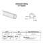 Spec Sheet for 1/2" Square Aluminum Tubing .049" Wall 0.5" Square Aluminum Hollow
