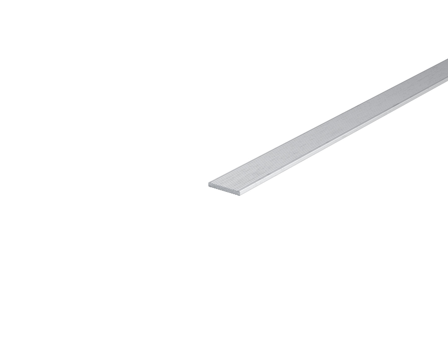 1" x 1/8" Aluminum Bar Solid Fluted 1" x 0.125" Aluminum Rectangle Solid