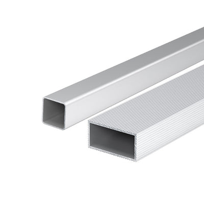 1" Square aluminum tubing and 3/4" x 1-1/2" Aluminum rectangle .75" x 1.5" aluminum rectangle