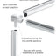 Illustration of how frame assembles. Corners sold separately. Drilling of holes not included