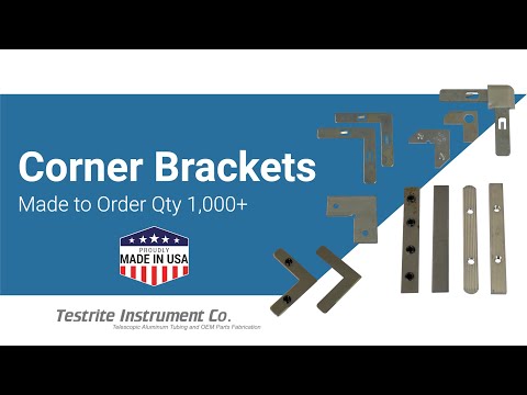 Custom 90 degree corner brackets available