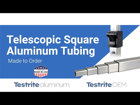 Tubing Clamps for securing Square Telescopic Tubing and allow extension and infinite locking