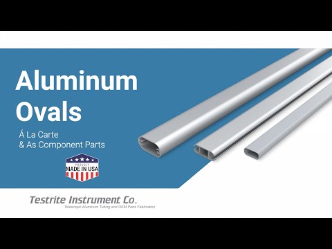 Overview of oval aluminum extrusions available for purchase