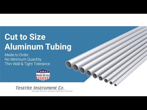 Cut to size aluminum tubing