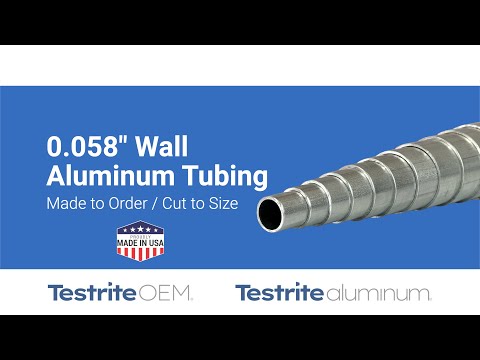 Video overview of 1" OD .058" telescopic aluminum tubing line