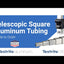 Telescopic Square Aluminum Tubing System with clamps and springs