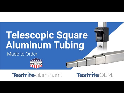 Telescopic Square Aluminum Tubing System with clamps and springs