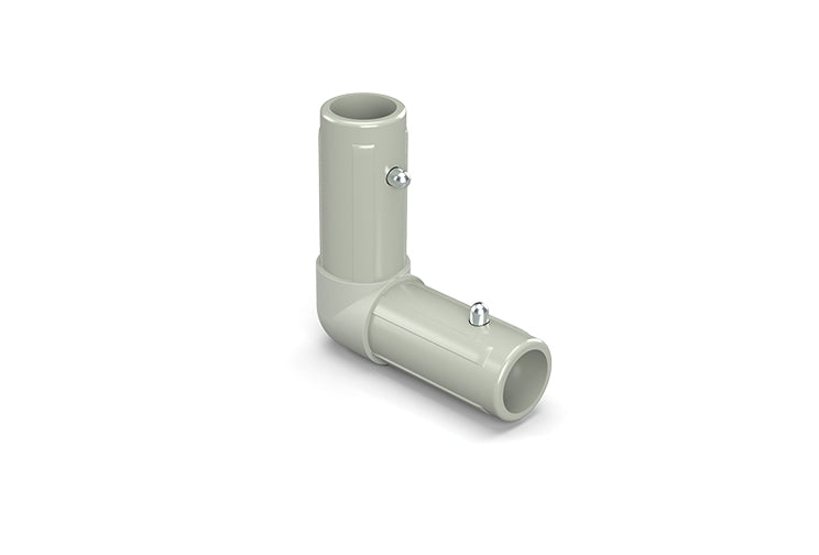 L Corner bracket for 1" round tubing, 90 degree plastic corner for 1" round tubing, spring button corner for 1" round tubing