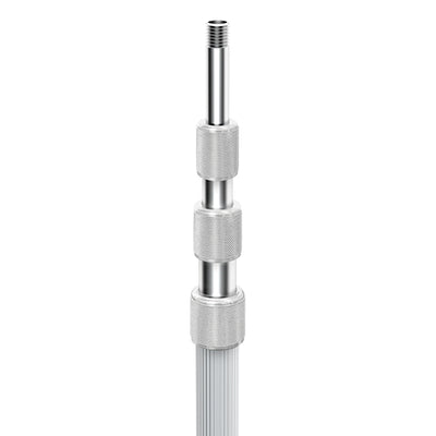 55" long 4 ft long telescopic aluminum tube assembly with 1/8" Pipe thread