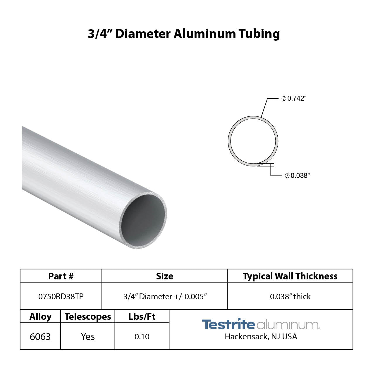 Alu Rohr RundFixmetall