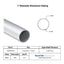 1" Diameter drawn aluminum tubing print .038" wall similar to .035" wall