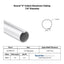 Specification sheet for 7/8" OD round U indent aluminum tube index key aluminum tubing .875 in diameter spec sheet thin wall 0875NR42TP